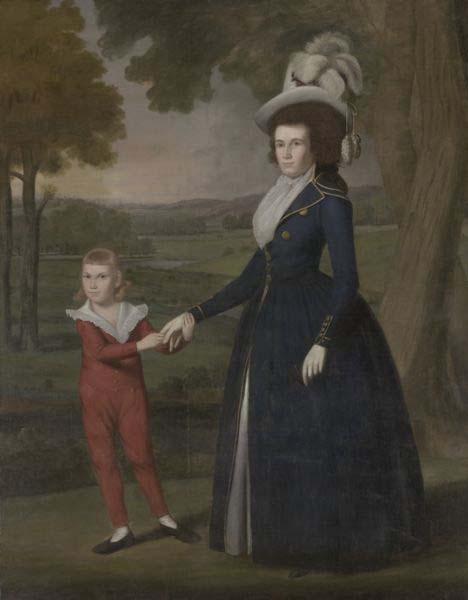 Ralph Earl Mrs. William Moseley (Laura Wolcott), (1761-1814) and her son Charles (1786-1815) oil painting image